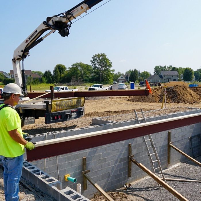 Setting-basement-steel